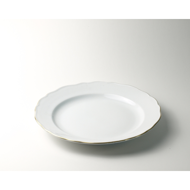 D�ktallerkner m.guldkant 28cm