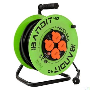 Kabeltromle 25-40 m ledning. leje