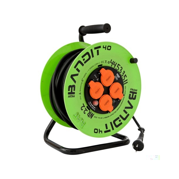 Kabeltromle 25-40 m ledning. leje